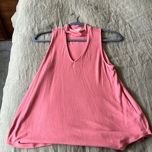 Pink Turtleneck tank